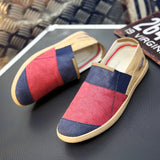 AIDASE  -  Espadrilles Men Breathable Casual Shoes Canvas For Men Flat Boat Sneakers Man Classic lightweight  Men's Loafers Linen Fisherman