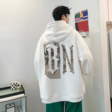 AIDASE  -  New Letter Print Oversized Hoodies For Man High Street Fashion Hooded Sweatshirt Autumn Women's Fleece Y2K Hoodie Clothes aidase-shop