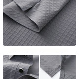 Aidase Solid Color Men T-shirt Short Sleeve Polo Shirt Lightweight Business Casual Turn-down Collar Top Men's Fashion Slim Fit Pullover aidase-shop