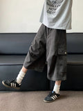 AIDASE  -  New Summer American Retro Large Pocket Work Trousers Men Women Street Casual Loose Straight-leg Fashion Wide-leg Shorts Urban aidase-shop