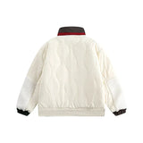 Aidase Colored Stand Collar Parka Men's Thickened Warm Casual Loose Jacket Trend Couple Comfortable Harajuku Versatile Cotton Clothes aidase-shop