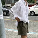 Aidase Summer New Korean Style Breathable Shirt, Casual Loose Cotton Linen Fabric Men's Shirt Thin Coat aidase-shop