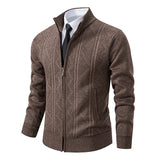=Aidase 2024 New Men's Sweaters Autumn Winter Warm Zipper Cardigan Sweaters Man Casual Knitwear Sweatercoat male clothe aidase-shop