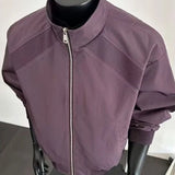 AIDASE  -  New Harajuku Stand Collar Zipper Bomber Jackets For Men Casual Patchwork Loose Baseball Clothes American Vintage Trendy Coat aidase-shop