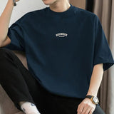 AIDASE  -  Fashion O-Neck Printed Letter England T-Shirts Men's Clothing 2025 Summer New Loose Short Sleeve All-match Tops Casual Tee Shirt aidase-shop