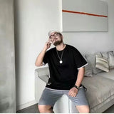 Aidase Men's T-shirt Loose Tops Baggy Oversized Print Male Tees Shirts O Neck Alphabet Cheap Clothes And High Quality Ordinary 5xl Y2k