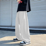 Aidase Harajuku Cotton Wide leg Oversize Pants Casual Pants Baggy Sweatpants Streetwear Long Pants For Men Straight Trousers