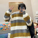 AIDASE  -  Gray Open Cardigan Men's Loose Lazy Style Knitted Sweater Autumn Trendy Brand Casual Loose Fit Winter Comfortable Top aidase-shop