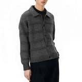 AIDASE  -  Autumn Men's Long-Sleeve Knitted Cardigan Jacket American Retro Fashion Trendy Casual High Street Loose Niche Men's Top aidase-shop
