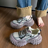 AIDASE  -  Women's Summer New Mesh Breathable Platform Wedge Sneakers Thick Sole Casual Chunky Dad Shoes aidase-shop