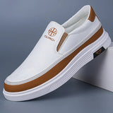 AIDASE  -  Spring Men's Large Size Bean Shoes Breathable Casual Loafers Fashionable Leather Shoes Trendy Men's Footwear Comfortable Ru aidase-shop