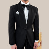 Aidase Green Fruit Collar Casual Suit Jacket British Men Blazer One Button Wedding Business Dress Coat Social Banquet Tuxedo Costume aidase-shop