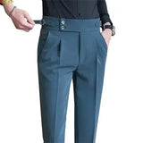AIDASE  -  Men's Suit Pants, Fashion Slim Dress Trousers ,White Black Blue Green Pantalones Hombre Fall/Winter Male Pant, New aidase-shop