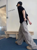 AIDASE  -  Loose Vertical Striped Casual Pants Men Women Straight Leg Floor-Length Retro Lazy Style Versatile Fashion Brand Spring Autumn aidase-shop