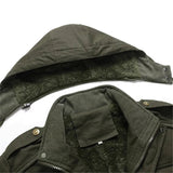 AIDASE  -  Winter Men's Fleece Jackets Thicken Hooded Outdoor Casual Coats Male Multi Pocket Warm Cargo jackets Cotton Parkas Man Outwear aidase-shop