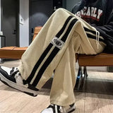 28.85Aidase Spring Autumn Men Corduroy Pants American Retro Casual Long Pants Straight Crotch Loose Style Trendy Wide Leg Pants aidase-shop