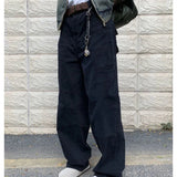 AIDASE  -  New Autumn and Winter Fashion Korean Version Patchwork Retro Workwear Wide Leg Loose and Versatile Handsome Youth Casual Pants aidase-shop