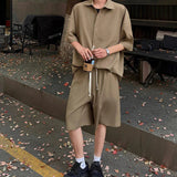 AIDASE  -  Mens Short Sets 2 Piece Outfits Summer Casual Short Sleeve Shirts and Shorts Tracksuit Sets aidase-shop