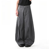 AIDASE  -  American Retro Tailored Design Casual Pants Men's Loose Wide Leg Suit Trousers Trendy Brand Slimming Knife Edge aidase-shop