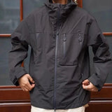 AIDASE  -  Windbreaker Men's Spring Autumn Waterproof Hooded Coats Mountain Outdoor Camping Workwear Jackets Windproof Loose Zipper Outwear aidase-shop