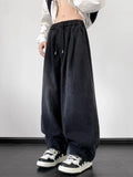 AIDASE  -  Retro Japanese Sle Wide Leg Jeans Men Loose Waed Long Pants Students Versatile Casual Straight Leg Jeans Denim orts aidase-shop