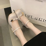AIDASE  -  New Women Mary Jane Shoes Sweet Round Head High Heels for Woman Fashion Patent Leather Casual Shoes Designer Shoes Zapatos Mujer aidase-shop