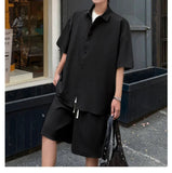 AIDASE  -  Mens Short Sets 2 Piece Outfits Summer Casual Short Sleeve Shirts and Shorts Tracksuit Sets aidase-shop