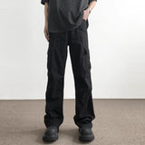AIDASE  -  American High Street Spring Trendy Loose Casual Work Pants for Men Straight Leg Clean Fit Long Trousers Street Sle aidase-shop