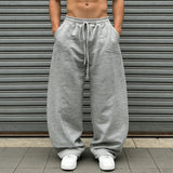 AIDASE  -  Men'S Sporty Versatile Wide Leg Casual Sweatpants Mens Comfortable Quick Drying Elastic High Waist Trousers With Pockets aidase-shop