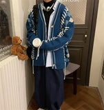 Aidase Autumn Winter Fashion Y2K Casual Men's Cardigan Sweater Long Sleeve Top Cotton V-Neck Korean Coat Man Retro Male Clothes aidase-shop