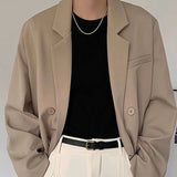 AIDASE  -  Casual Suit Blazer Jacket for Men High-end Button Coat for Business Professional Formal Wear Trendy Coat for Men Women aidase-shop