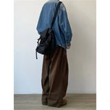 AIDASE  -  Retro Loose Straight Leg Casual Pants Men's Workwear Wide Leg Long Trousers Spring Autumn Japanese Style Casual Pants aidase-shop