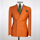 Aidase Men's Jacket Single Double Breasted Solid Color Casual Shawl Lapel Slim Suit Elegant Formal Wedding Prom Blazer Custom Made