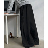 AIDASE  -  Gray American Sweatpants Men Autumn Draped Straight Wide-leg Sports Casual Trousers aidase-shop