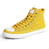 AIDASE  -  Men's High Top Canvas Shoes Black White Men Casual Sneakers Fashion Lace-up Vulcanize Shoes Cool Street Sports Brand Flats aidase-shop
