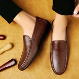 Aidase High Quality Men's Business Leather Shoes Dress Casual Shoes for Men Soft Genuine Leather Fashion Mens Comfortable Oxford Shoes aidase-shop