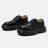 Aidase Vintage Thick Sole Casual Genuine Leather Dress Shoes Men Platform Heighten Japan Harajuku Korean Streetwear Fashion Shoes Man aidase-shop