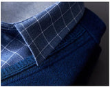 Men Sweaters Shirts Pullovers Fake Two-Pieces Shirts Knitwear Fleece Warm Sweaters Male Business Casual Pullovers Sweaters 4XL aidase-shop
