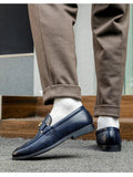 AIDASE  -  Men's Genuine Leather Loafers Handmade Casual Shoes High Quality Moccasins Slip on Walking Flats Versatile Male Business Shoes aidase-shop