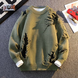 Aidase Sweater Men Autumn Winter Brand Clothing High Quality Knitted Sweater Men's Warm Hole Style Casual Long Sleeve Knitting Pullover aidase-shop