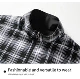 AIDASE  -  Spring and Autumn jacket men's new double-sided wear stand-up collar sports jacket men's American tide couples tops aidase-shop