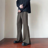 AIDASE  -  Brown Black Suit Pants Men Slim Fit Social Mens Dress Pants Korean Business Casual Pants Mens Office Formal Trousers S-3XL aidase-shop