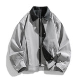 AIDASE  -  Autumn Fake Two-Piece Casual Jackets Men Loose Fashion Outwear Male Daily Patchwork Turn Down Collar Windproof Jacket Coat aidase-shop
