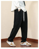 AIDASE  -  Corduroy pants for men in spring and autumn straight tube hanging feeling casual men's style loose winter with added velvet men' aidase-shop