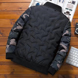 AIDASE  -  Mens Winter Jackets Coats Stand Collar Print Outerwear Men Camo Bomber Jacket Men's Windbreaker Thick Warm Male Slim Parkas Coat aidase-shop