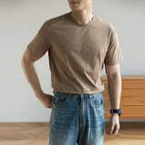 AIDASE  -  Men's Airflow Crew Neck Tee - Relaxed Fit in Classic White & Multi-Tones | Breathable Cotton for Effortless Urban Styling M-4XL aidase-shop