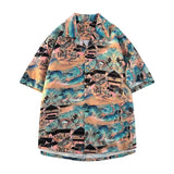 AIDASE  -  Summer Men's Short Sleeve Printed Shirts  Beach Shirts Casual Fashion Tee Shirt  Couple Tops aidase-shop