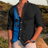 AIDASE  -  Trendy Regular Cuff Men'S Button Down Shirt Male Casual Music Print Plus Size Shirt Long Sleeve Turn Down Shirt рубашка aidase-shop