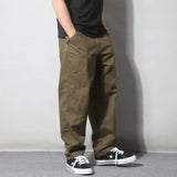 Aidase Spring Summer New Fashion High Waist Men's Clothing Casual All Match Korean Style Solid Color Loose Straight Rope Hombre Pants aidase-shop