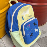 AIDASE  -  Niche Backpack for Women with Graffiti Design Energetic and Artistic Color Blocking Student Backpacks Commuting Backpack aidase-shop